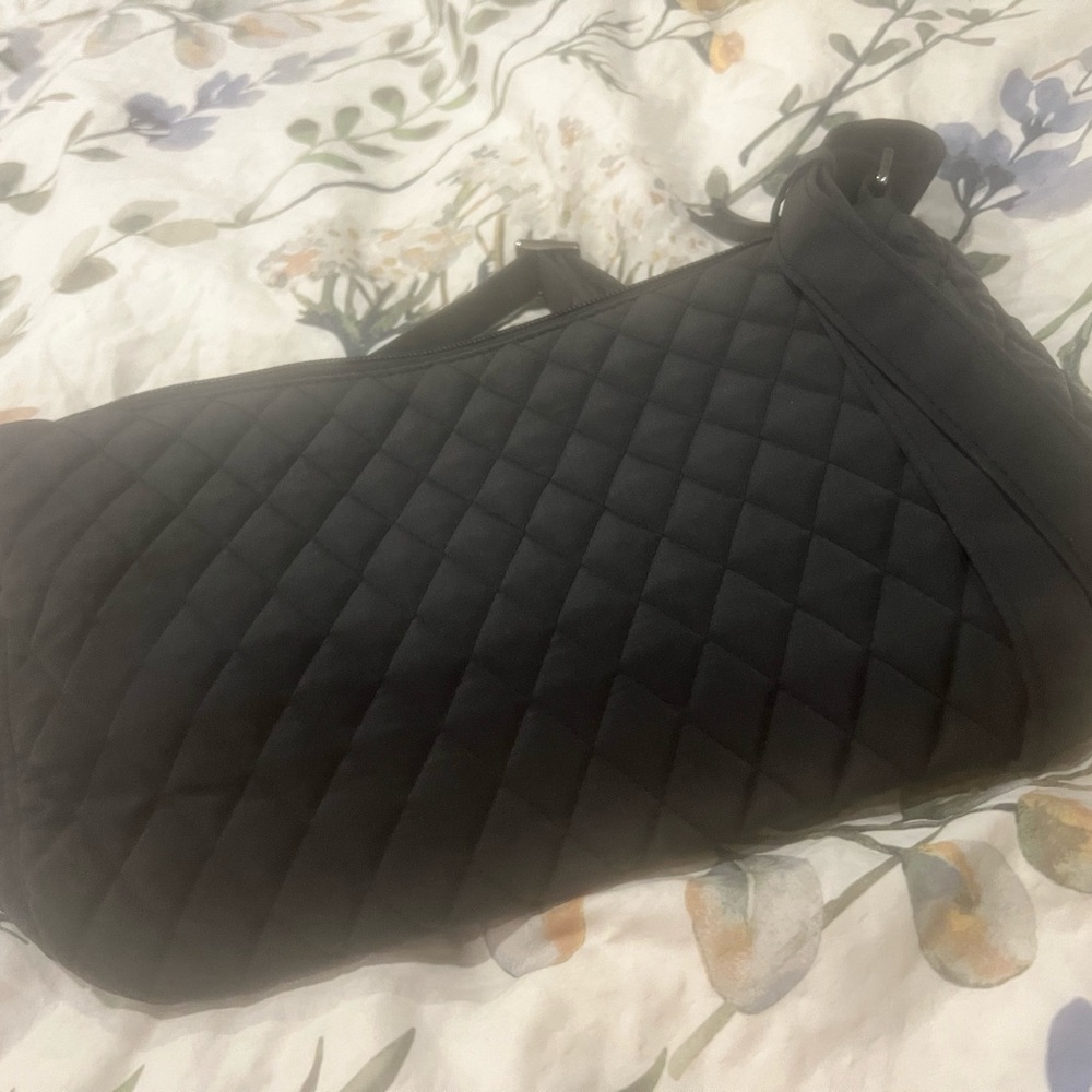 Vera Bradley Quilted Black Shoulder Bag